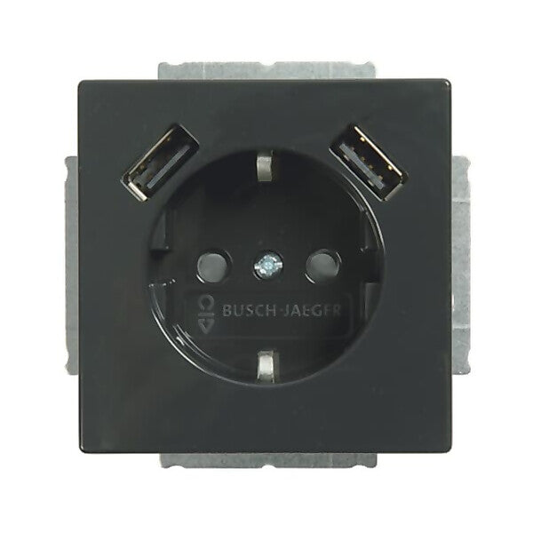 Busch-Jaeger SCHUKO-2x USB Steckdose 20 EUCB2USB-81